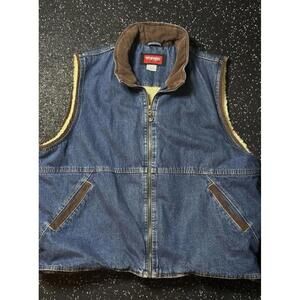 Vintage Wrangler Denim Vest Men's 2XL